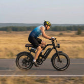 MX10 Retro Fat Tire E-Bike - lifestyle riding