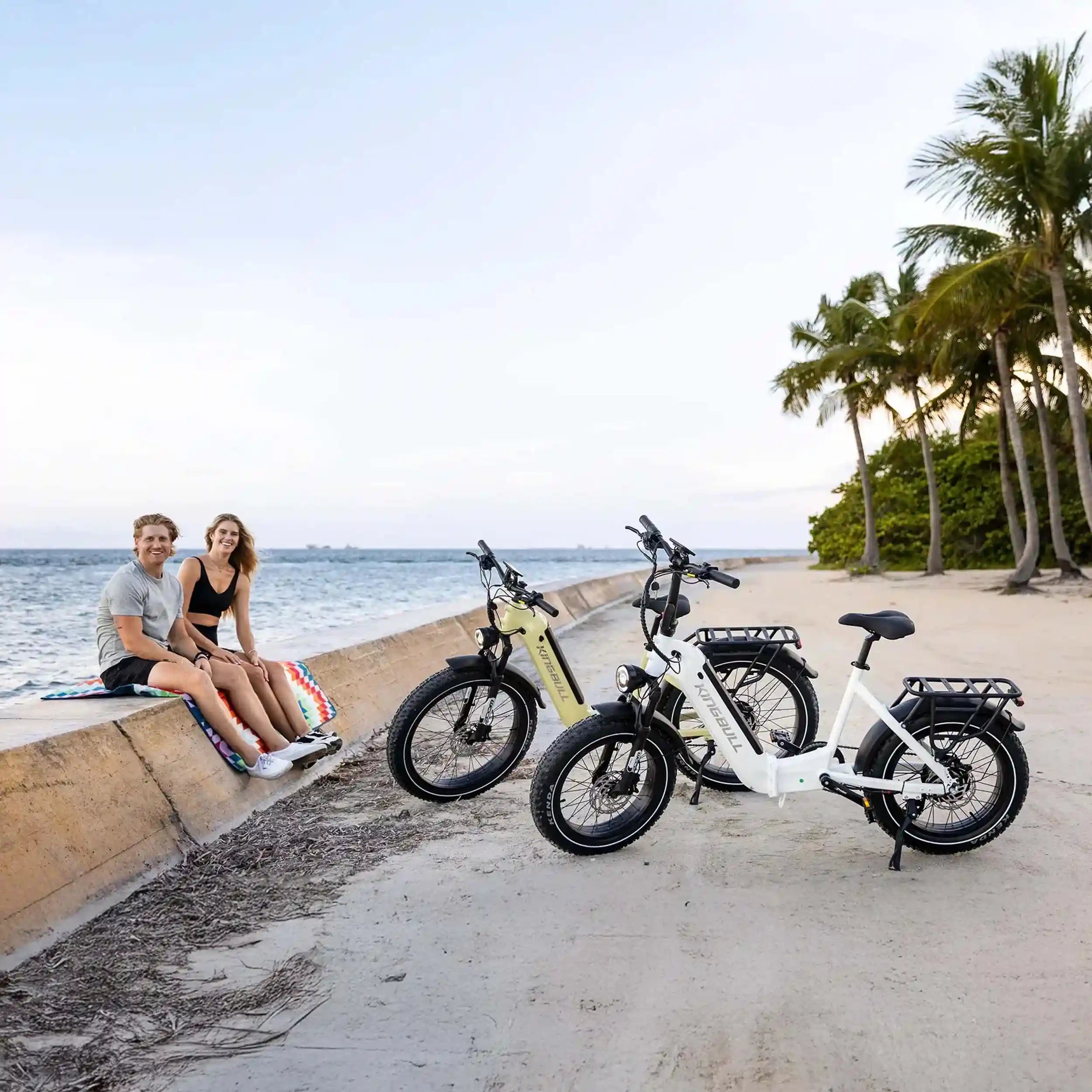 Verve Folding Fat Tire E-Bike - riding on trail