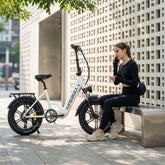 Literider 2.0 Folding Fat Tire E-Bike - trail riding