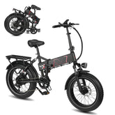 Polaris Full-Suspension Fat Tire E-Bike - fat tire closeup