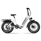 Verve Folding Fat Tire E-Bike - folded compact