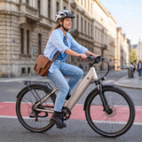 Lira Long Range City E-Bike - city street riding