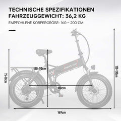  Polaris Vollgefedertes Fatbike - 20x4.0 - Camouflage/Schwarz