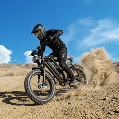  MX10 Fettreifen E-Bike - 20x4.0 All-Terrain - Schwarz/Grau