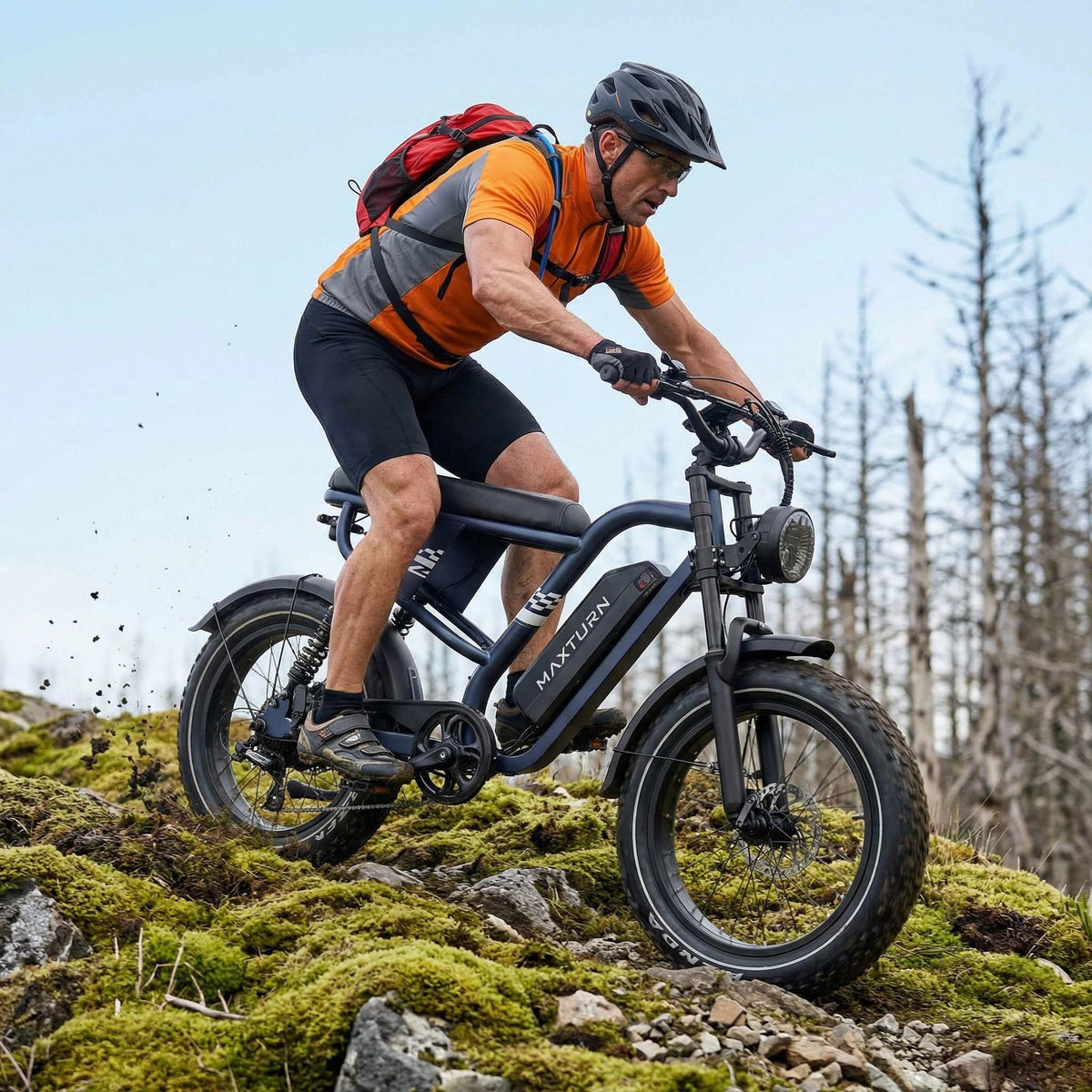  MX10 Fettreifen E-Bike - 20x4.0 All-Terrain - Schwarz/Grau