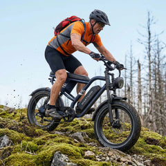  MX10 Fettreifen E-Bike - 20x4.0 All-Terrain - Schwarz/Grau