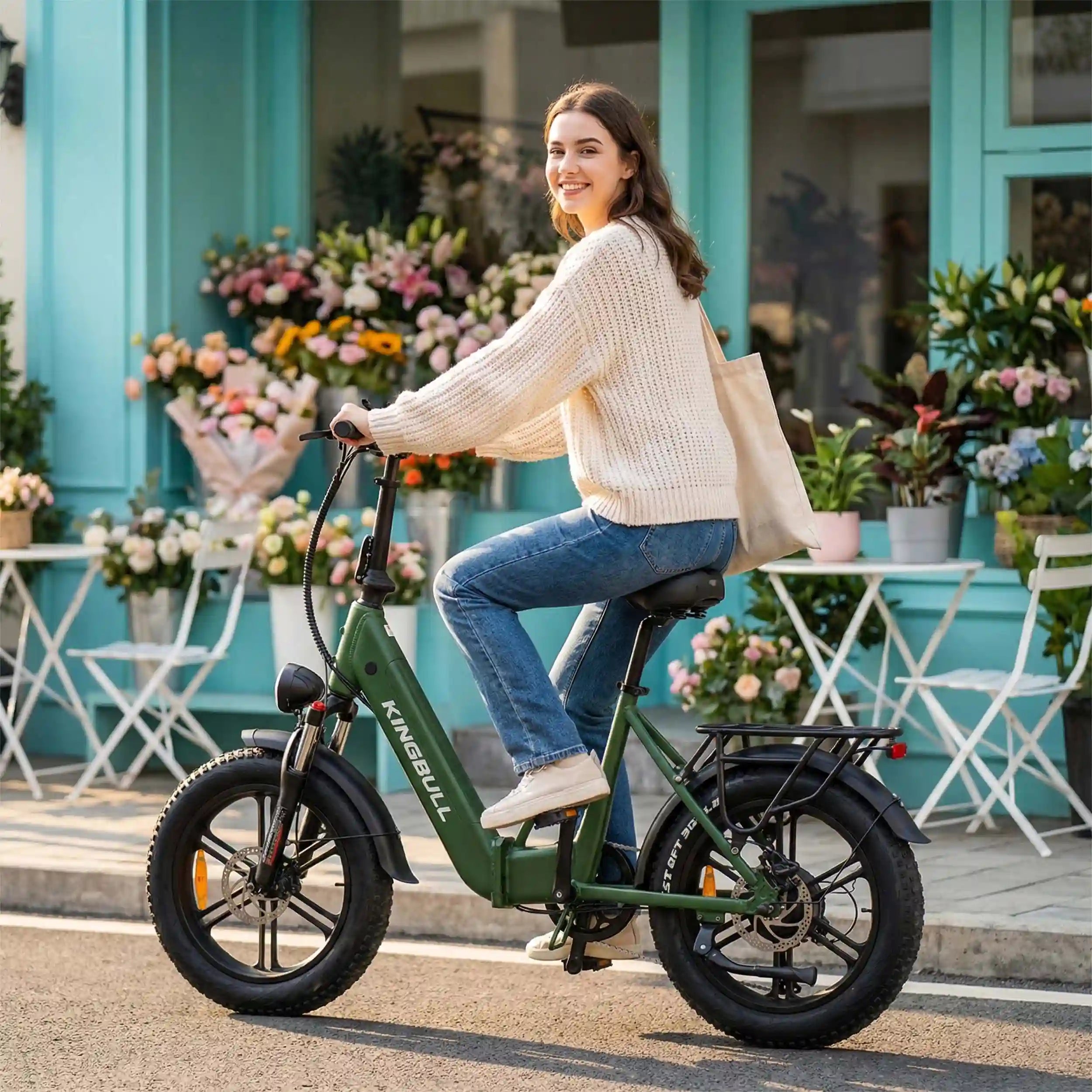 Literider 2.0 Folding Fat Tire E-Bike - torque sensor