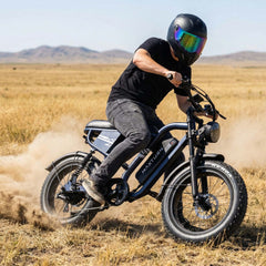  MX10 Fettreifen E-Bike - 20x4.0 All-Terrain - Schwarz/Grau
