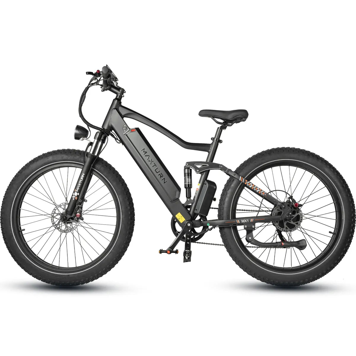 MX1 Off-Road Fat Tire E-Bike - forest trail