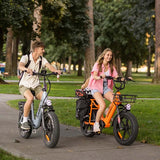 Voyager 2.0 750W Fat Tire E-Bike - front detail