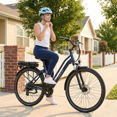 Urban 7 Pendler-E-Bike - 70 km Reichweite - Blau/Schwarz