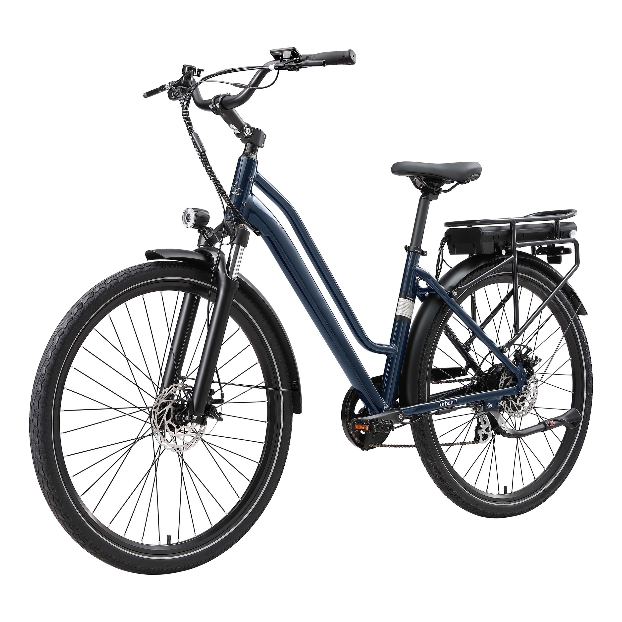 Urban 7 Commuter E-Bike - integrated lights