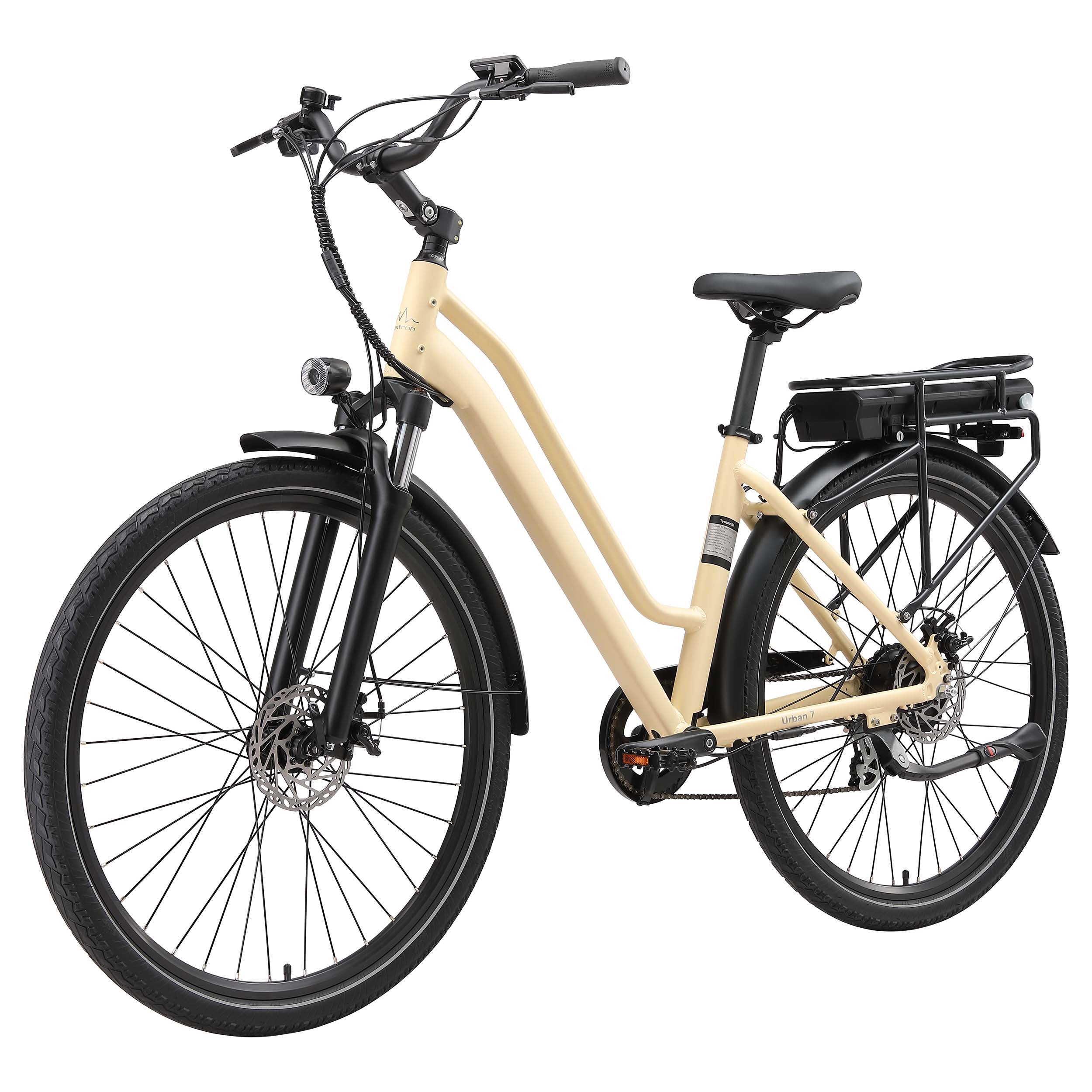 Urban 7 Commuter E-Bike - rear rack battery