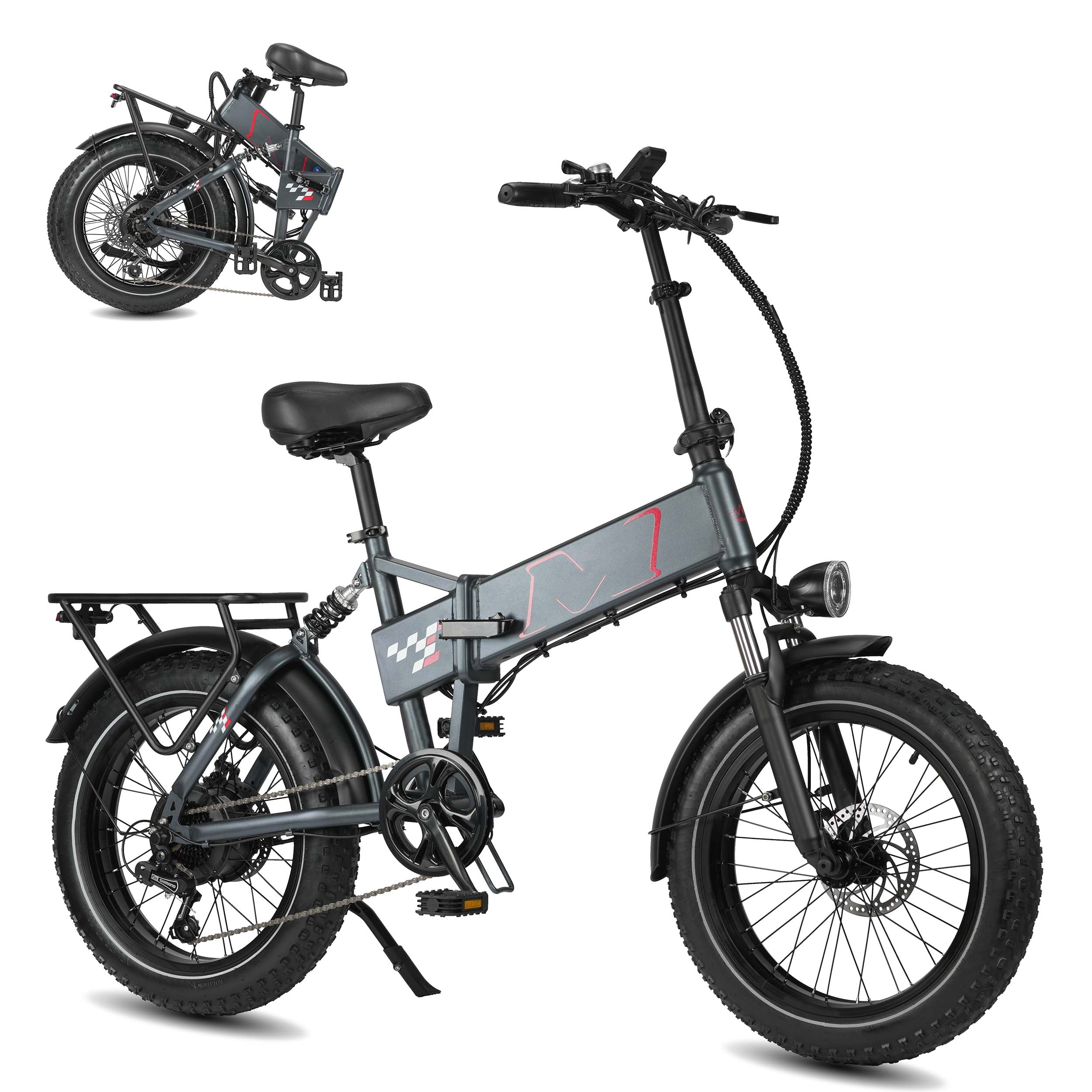 Polaris Full-Suspension Fat Tire E-Bike - lifestyle street riding