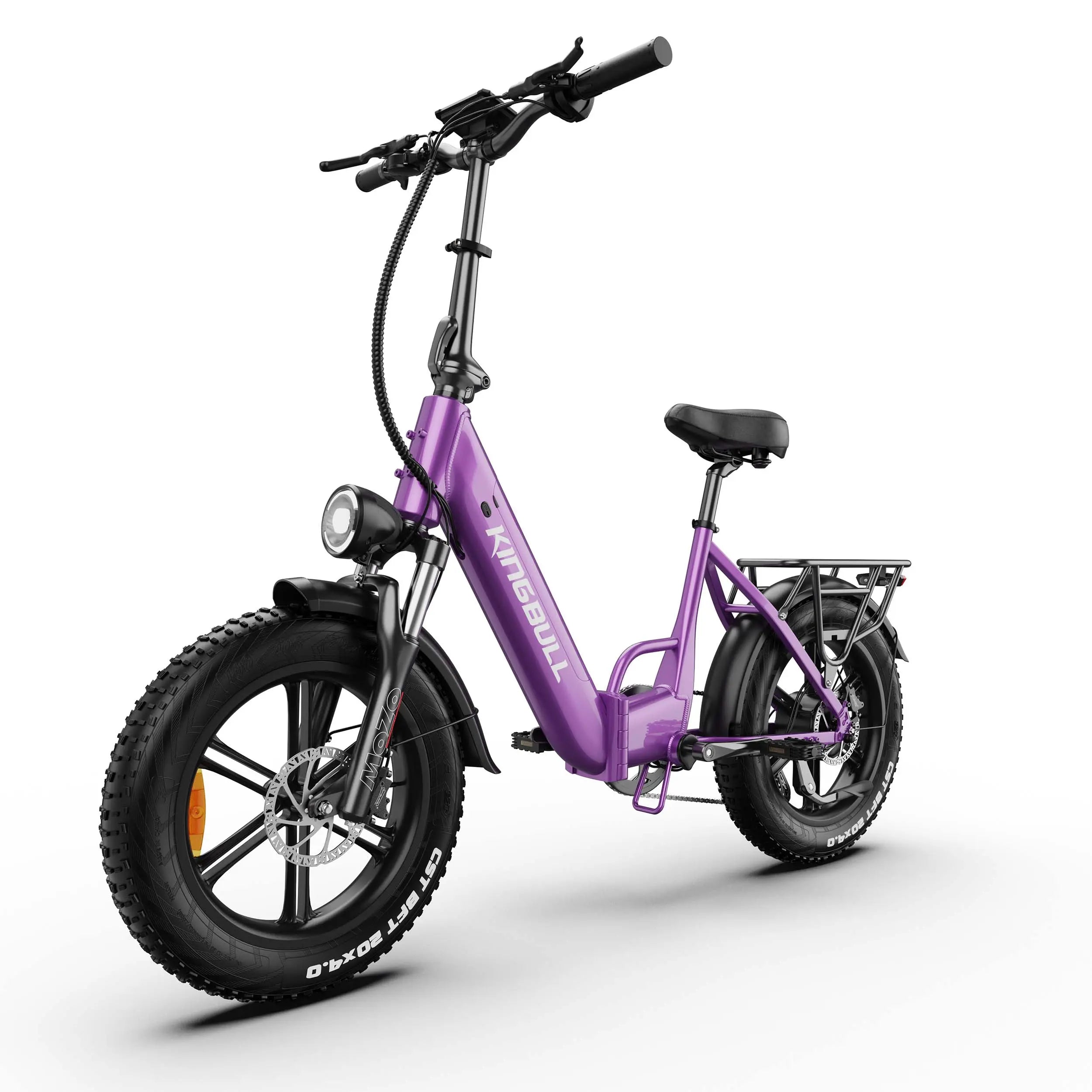 Literider 2.0 Folding Fat Tire E-Bike - handlebar cockpit