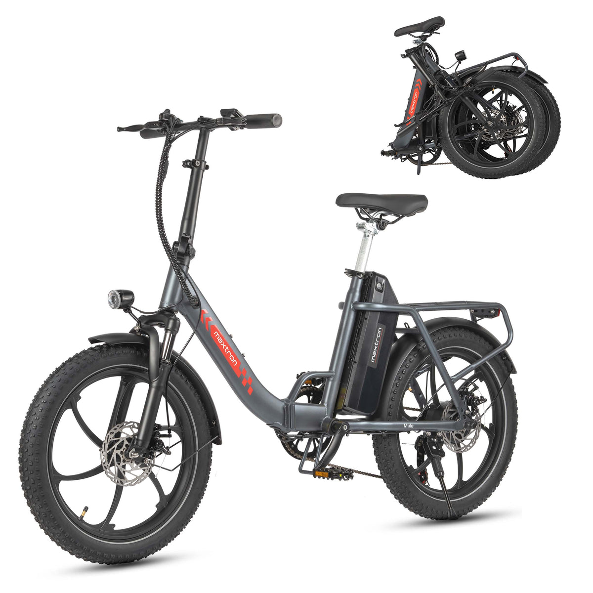 Mule Utility Cargo E-Bike - white studio shot
