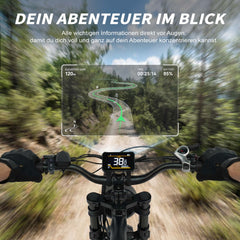  MX10 Fettreifen E-Bike - 20x4.0 All-Terrain - Schwarz/Grau