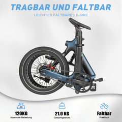 Smart30 Riemenantrieb Klapp-E-Bike - Wartungsarm - Grau