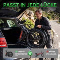 Mule Lasten-E-Bike - 20x3.0 Schwerlast - Schwarz