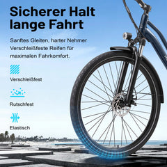 Urban 7 Pendler-E-Bike - 70 km Reichweite - Blau/Schwarz