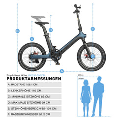 Smart30 Riemenantrieb Klapp-E-Bike - Wartungsarm - Grau