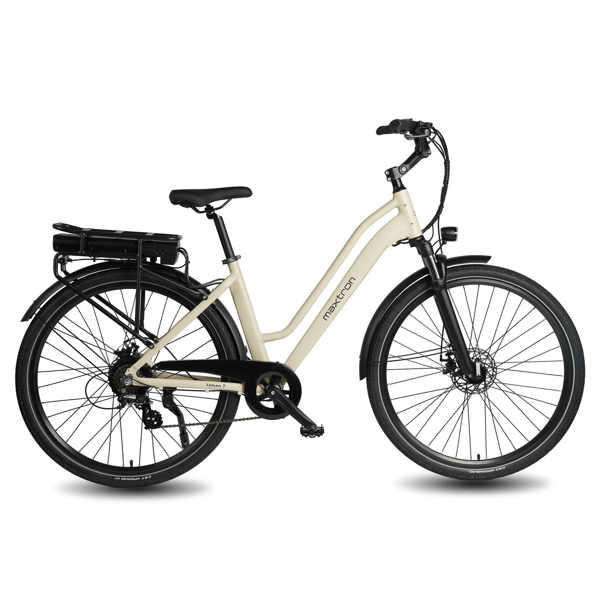 Urban 7 Pendler-E-Bike - 70 km Reichweite - Blau/Schwarz