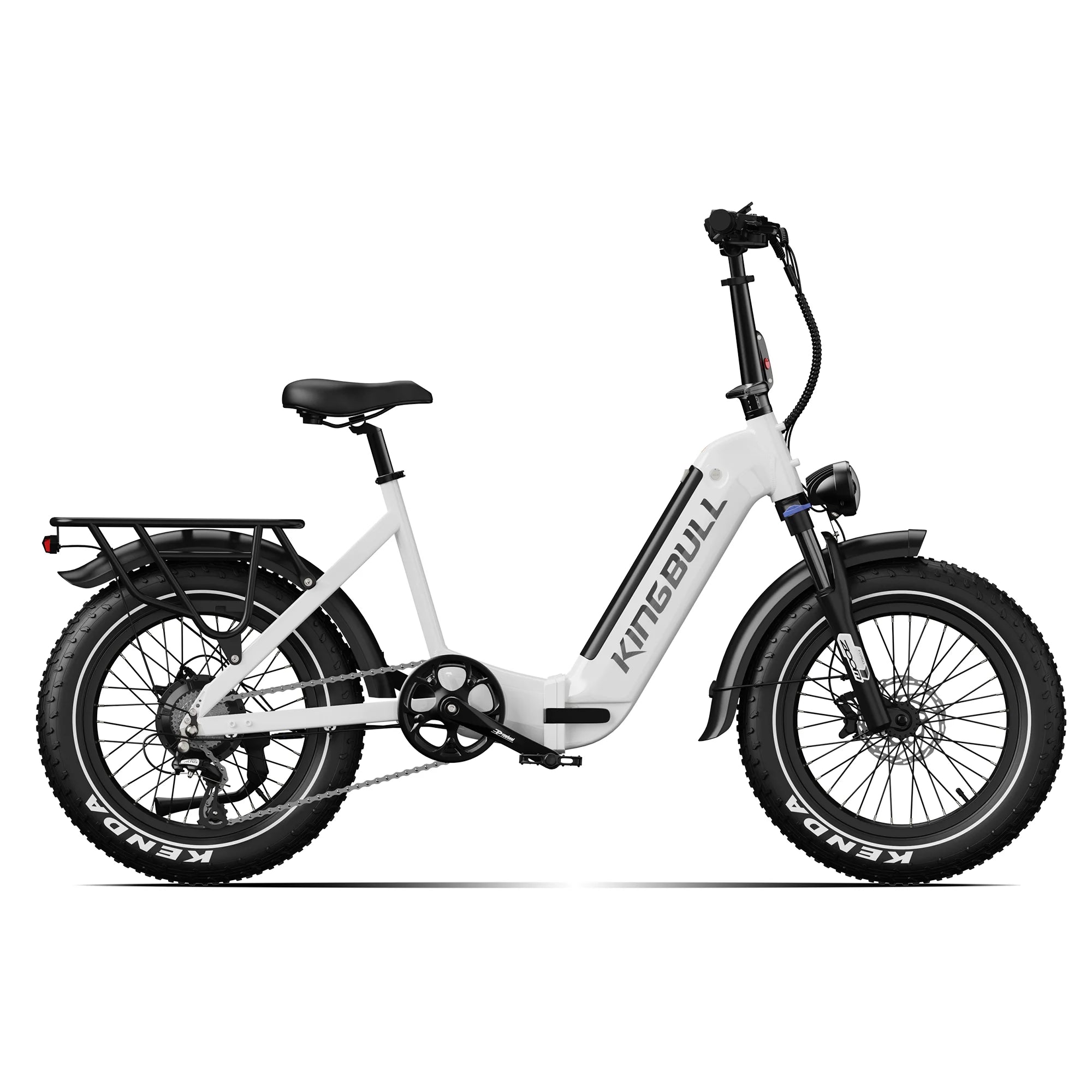 Verve Folding Fat Tire E-Bike - folded compact